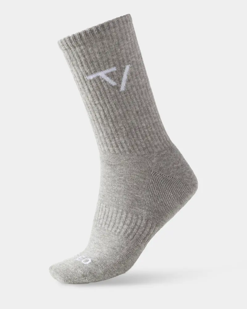 Knit Socken (2er-Pack) "Grau Meliert"