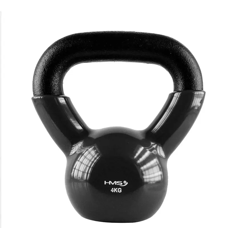 KNV04 BLACK KETTLEBELL AUS GUSSEISEN MIT VINYLBESCHICHTUNG HMS