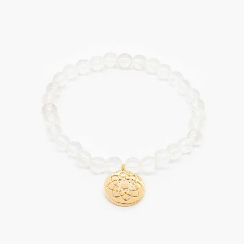 Kronenchakra - Bergkristall Armband