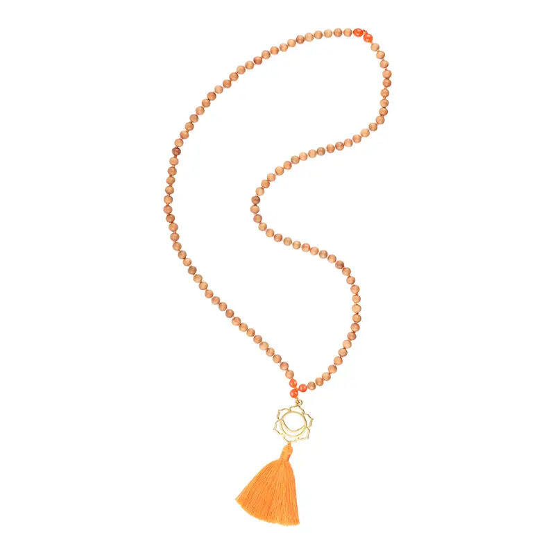 Kurze Mala Kette Sakralchakra „I am creative"