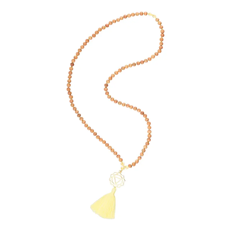 Kurze Mala Kette Solarplexus Chakra „I am strong"