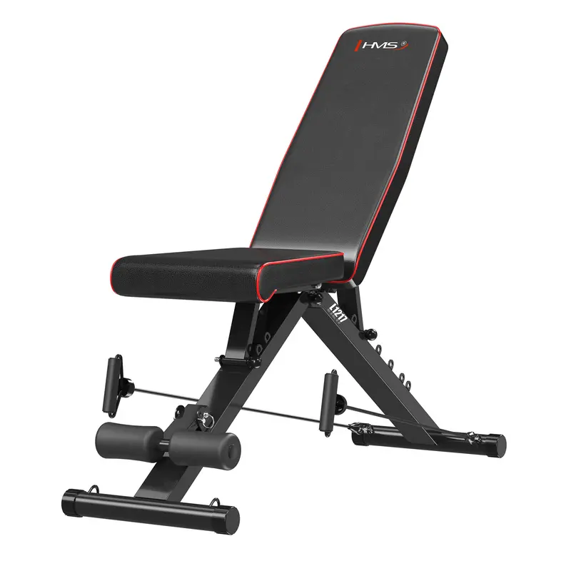 L1217 VERSTELLBARE TRAININGSBANK MIT SEILZUG – KLAPPBAR HMS