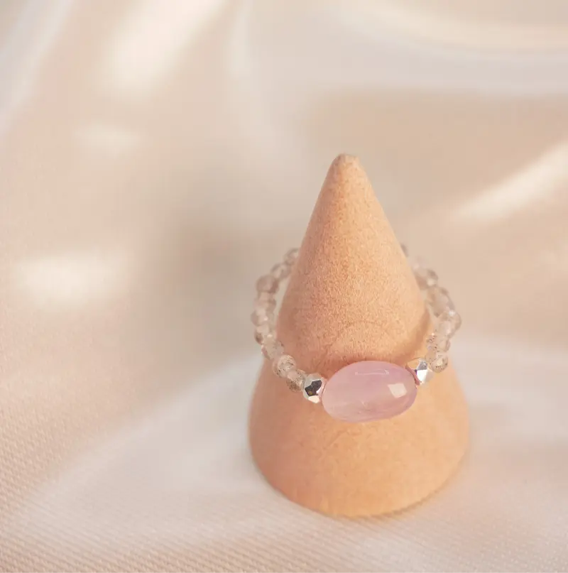 Labradorit Amethyst Ring – Edelstein Ring für Damen