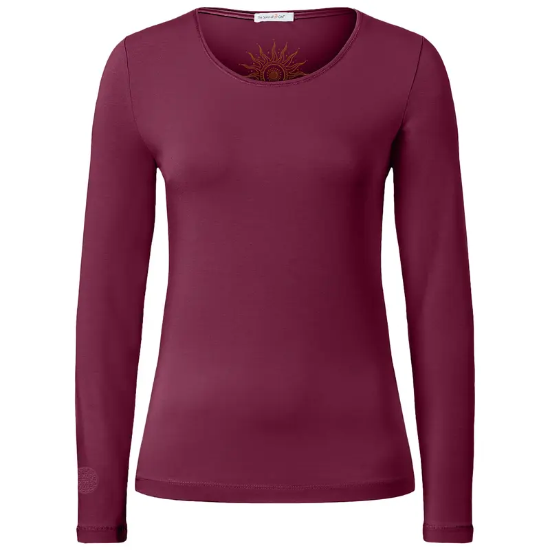 Langarm Shirt Mabu Chakra - berry