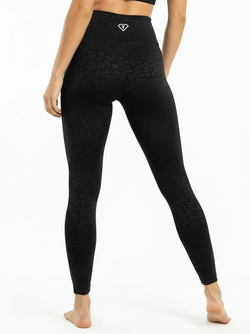 Leggings Leopard Black