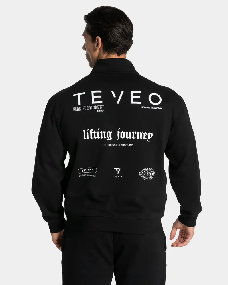 Lifting Journey Half Zip Sweater "Schwarz"