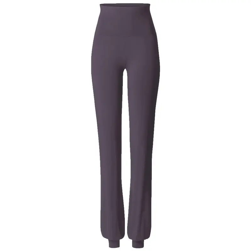Long Pants, roll down - dark aubergine