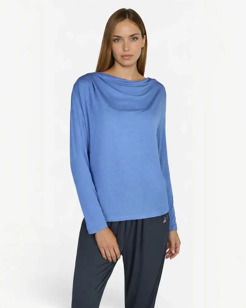 Longsleeve Waterfall - Queen Blue