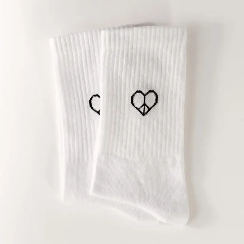 Love & Peace Statement Socken – Bio-Baumwolle
