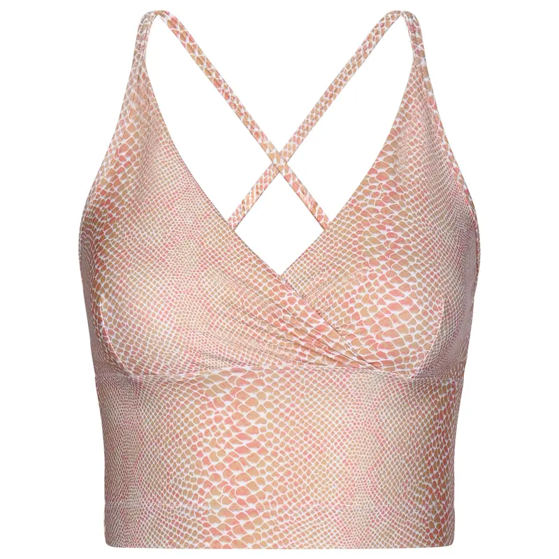 Lux Crop Top - snake rose