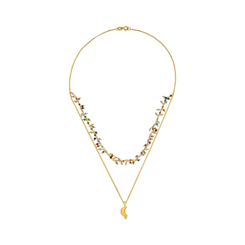 Magic Moon Layering Kette Gold