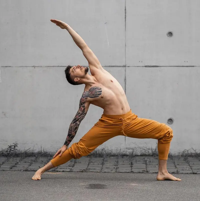 Mahan Yogahose Herren – Safran