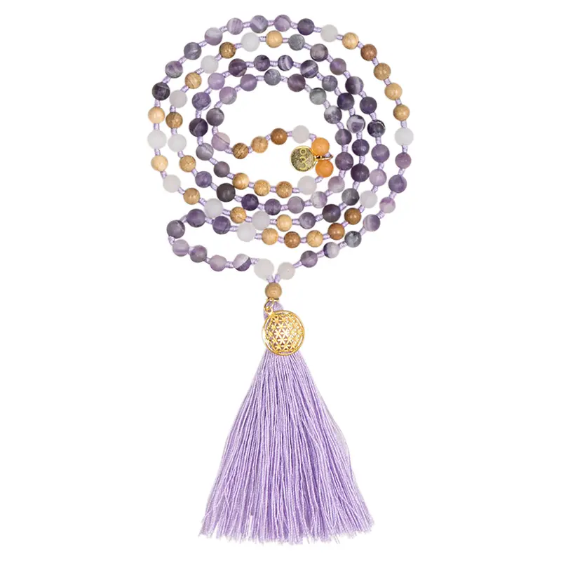 Mala Hridaya Amethyst (Länge