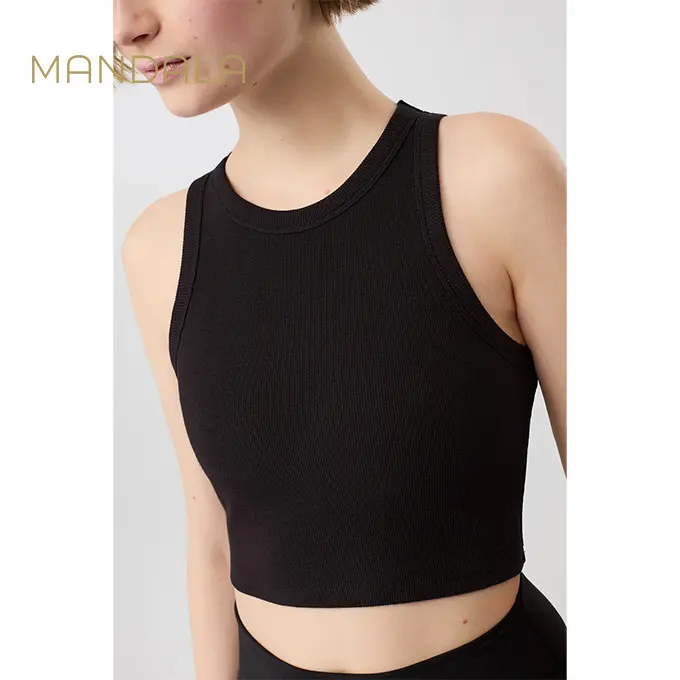 Mandala Athleisure Top - black