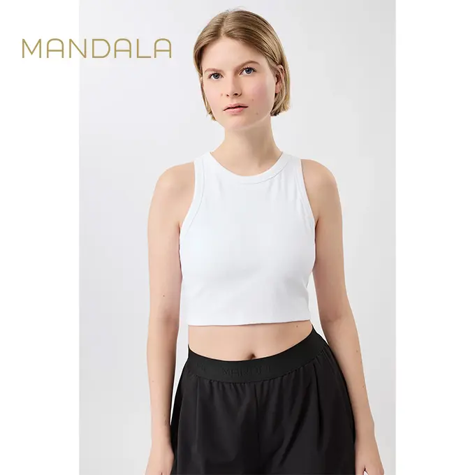 Mandala Athleisure Top - white