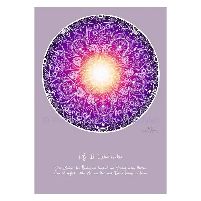 Mandala Poster violet