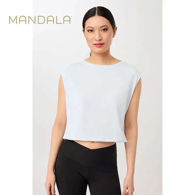 Mandala Relax Fit Top - baby blue