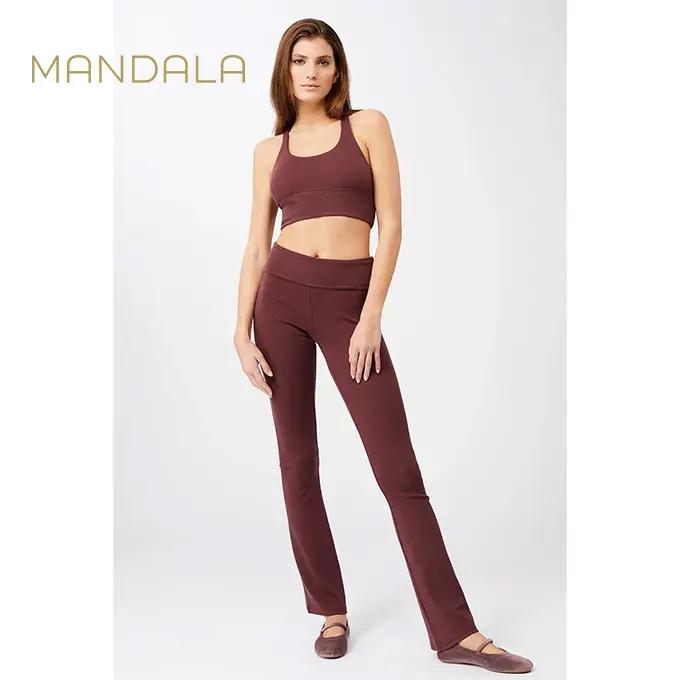 Mandala Ribbed Rolldown - ruby