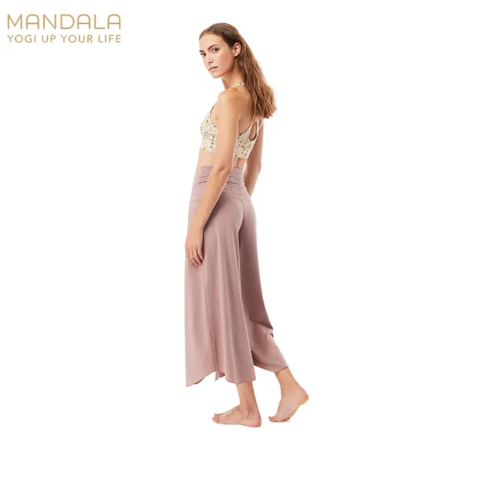 Mandala Roll over Tulip Pants - antler