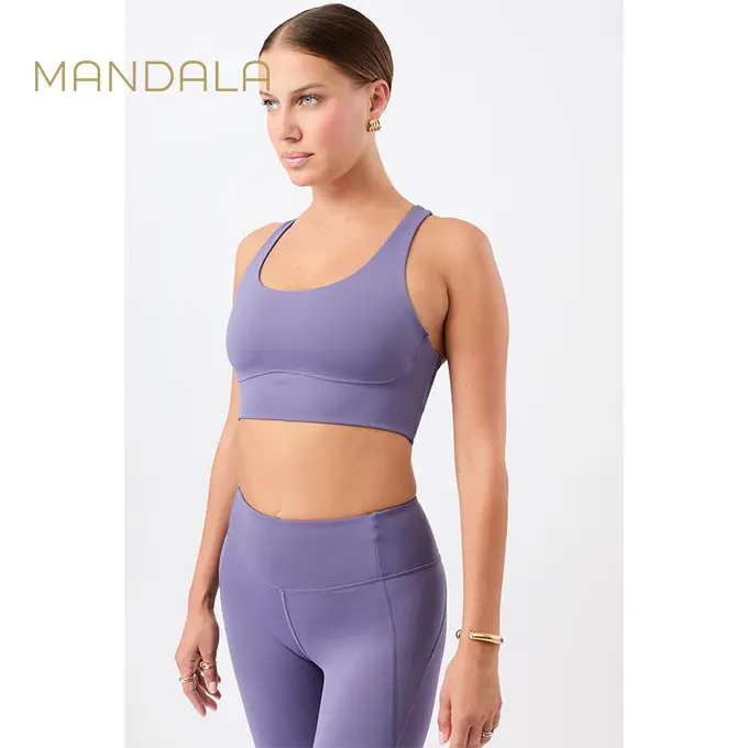 Mandala Sports Bra - mystic iris