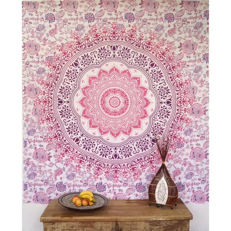 Mandala Wandbehang rosa