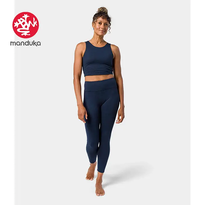 Manduka Dhara Legging - midnight heather