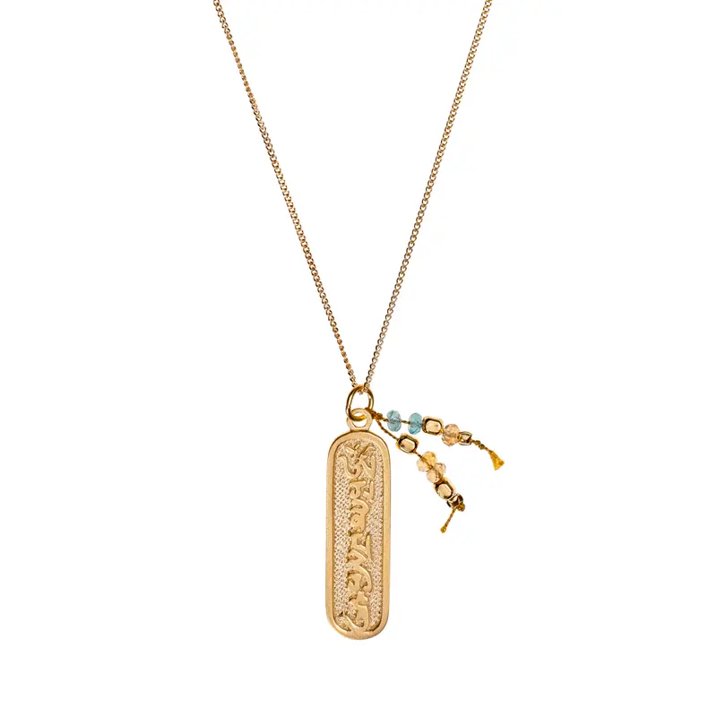 Mantra Kette Om Mani Padme Hum Gold