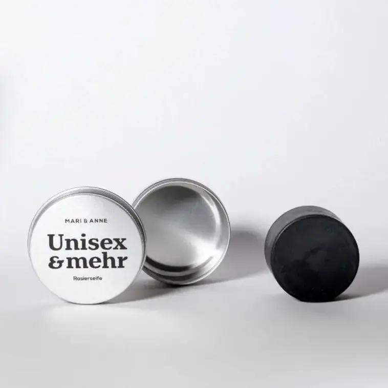 MARI&ANNE Rasierseife mit Dose "Unisex und Mehr" 80g
