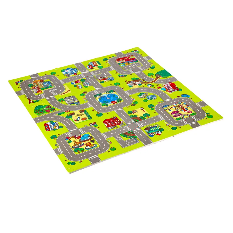 MD02 KINDERMATTE PUZZLE CARS 9 TEILE 90×90 CM NILS FUN