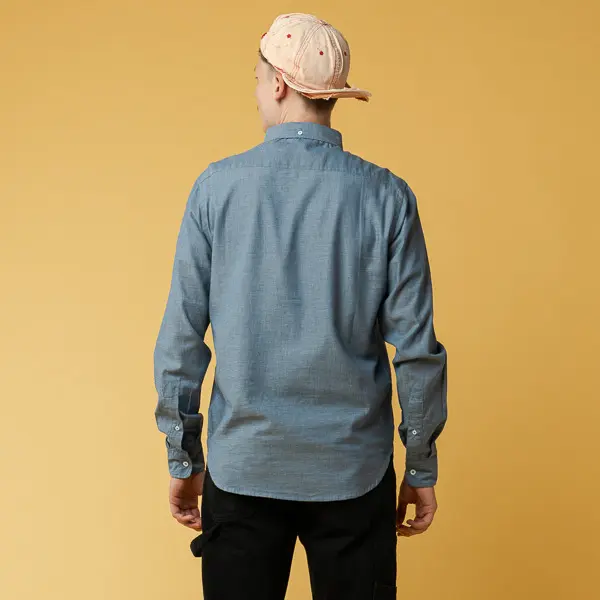 MELA Herren Hemd "AJAY" - blue chambray