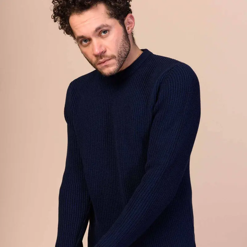 MELA Herren Strickpullover "RAVI" - Navy