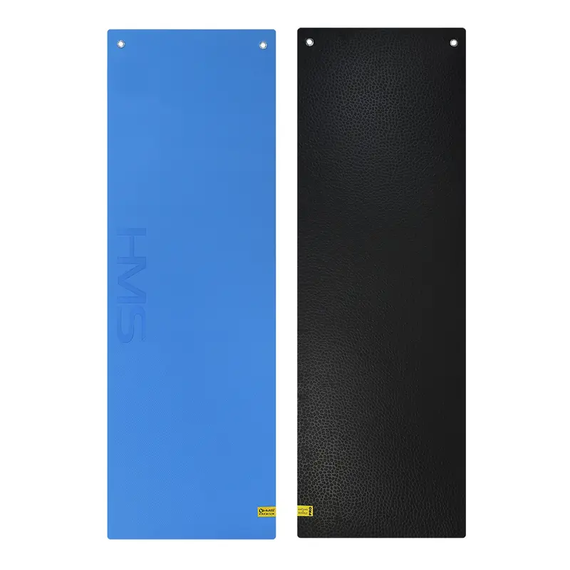 MFK03 BLUE-BLACK FITNESSMATTE MIT ÖSEN HMS PREMIUM