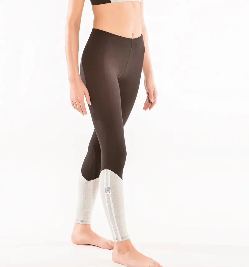 Midnight Upcycling Tight braun/grau – Leggings mit Vintage-Look
