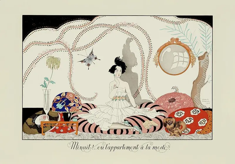Minhuit ... ou l'appartement a la mode – Vintage Poster von Patroa Studio