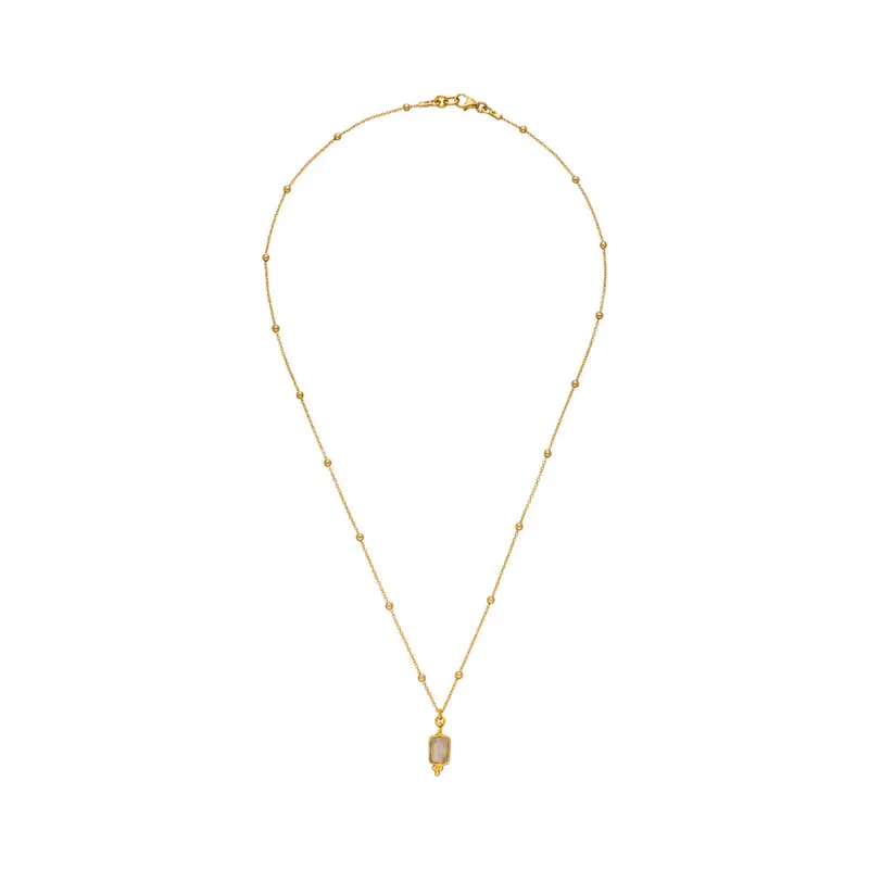 Mondstein Kette Gold