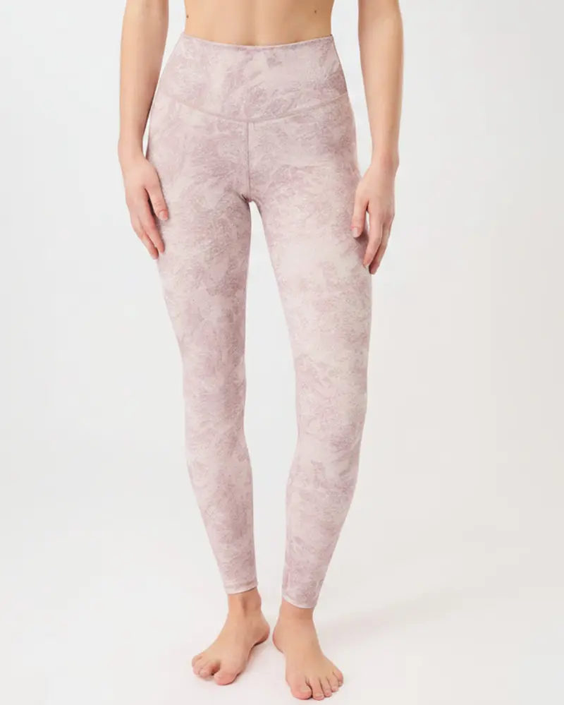 Monoprinted Leggings - Mauve