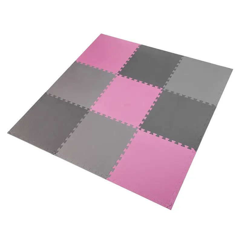 MP10 PUZZLE-MATTE UNTERLEGMATTE ROSA-GRAU 9 ELEMENTE 10MM