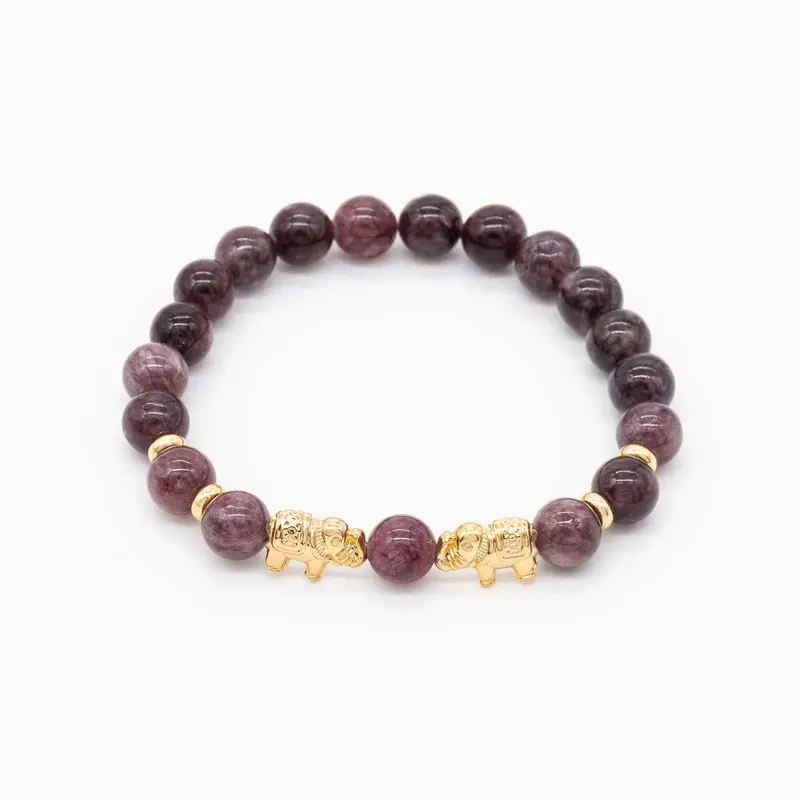 Nachtglanz - Lepidolith Armband