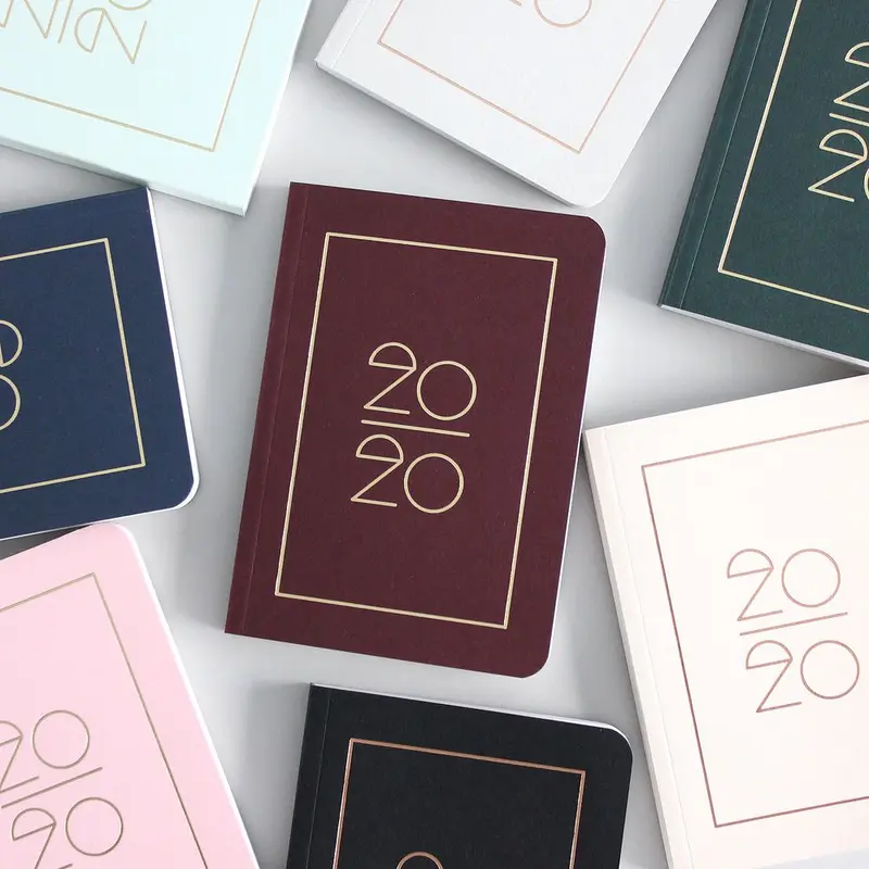 Navucko Pocket Kalender-Planner 2020 (DIN A6) - Typo 2020