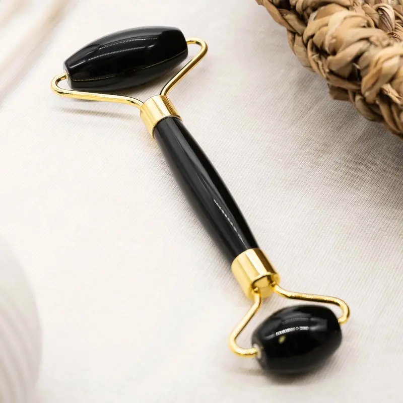 Noam - Obsidian Jade Roller