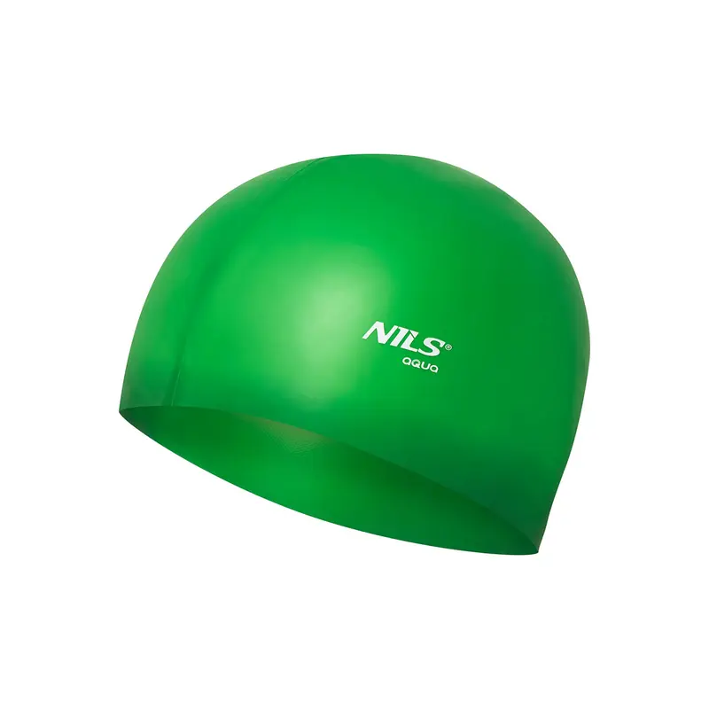 NQC EINFARBIG GR02 GRÜN BADEKAPPE SILIKON NILS AQUA