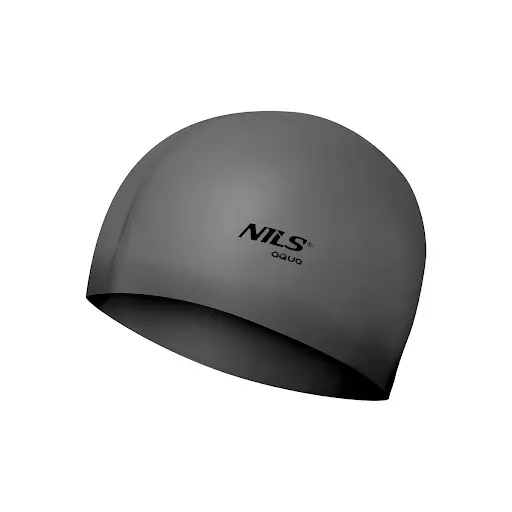 NQC EINFARBIG SL02 HELLGRAU BADEKAPPE SILIKON NILS AQUA