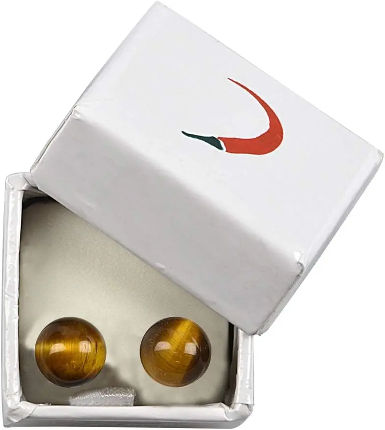 Ohrstecker Tigerauge Cabochon 6mm