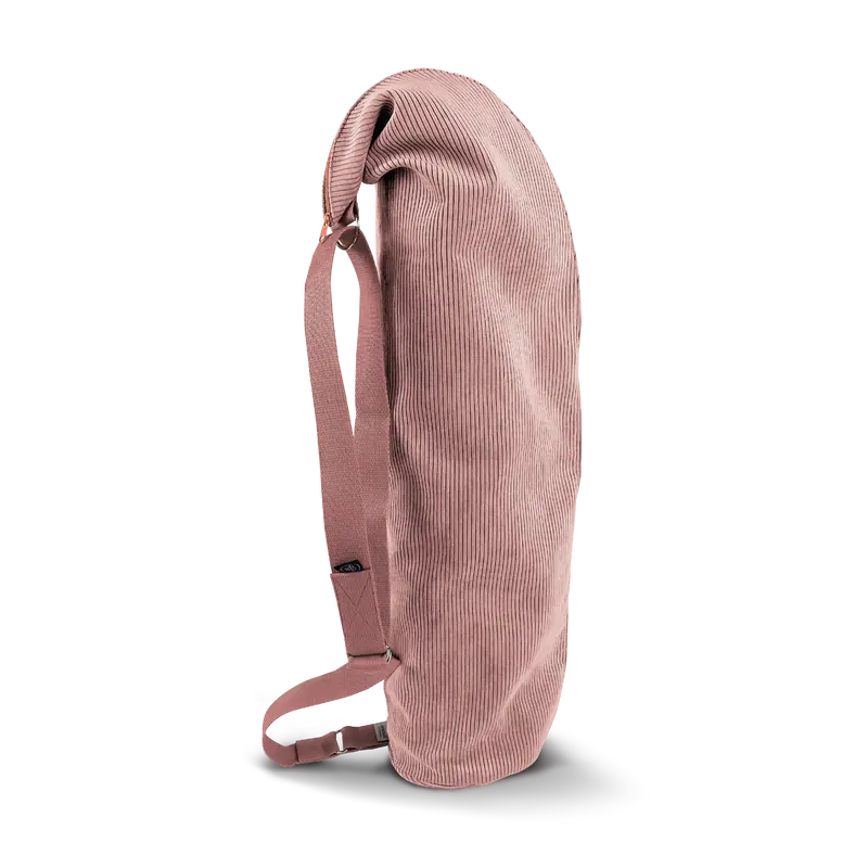 OM YA Yogamatten Tasche Möbelkord Blush – handgefertigt Hamburg