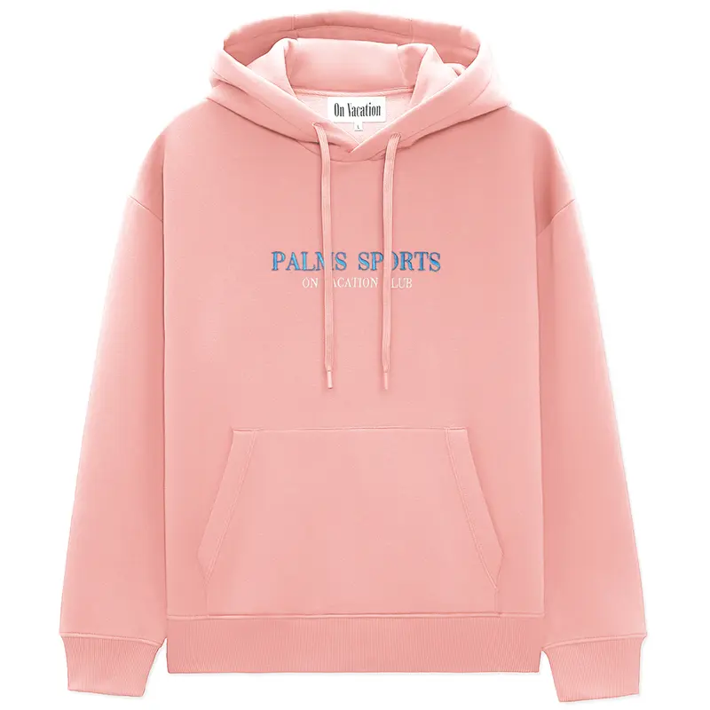 On Vacation Ladies Sports Hoodie "Palms" - Rose