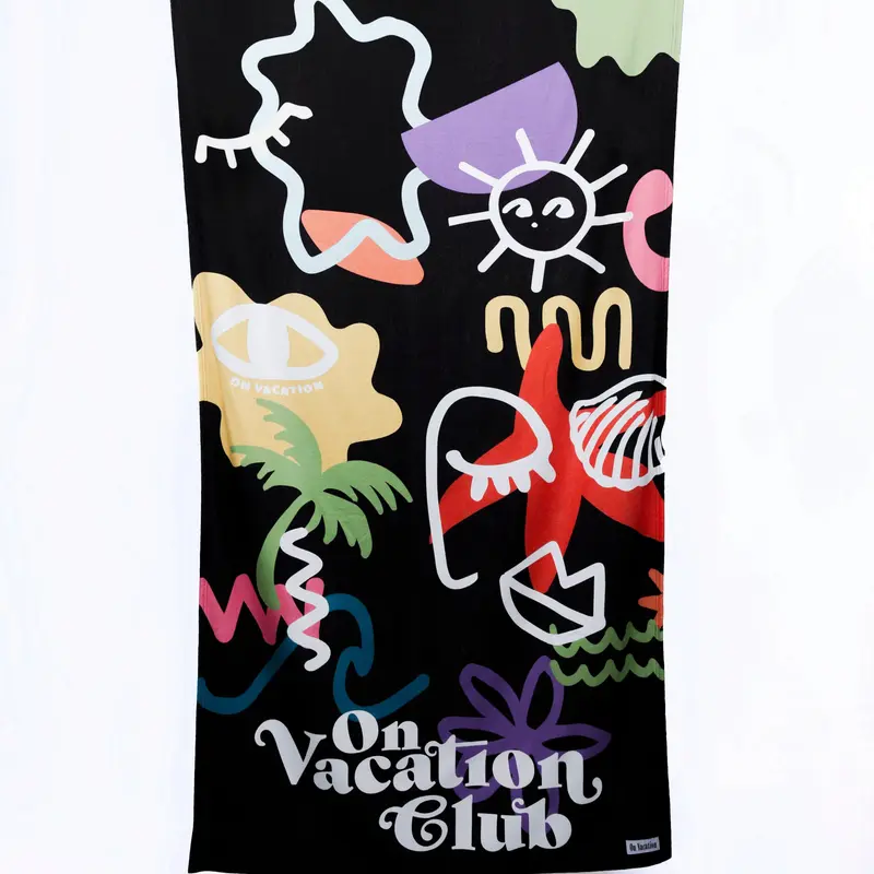 On Vacation Towel "Scribbles"