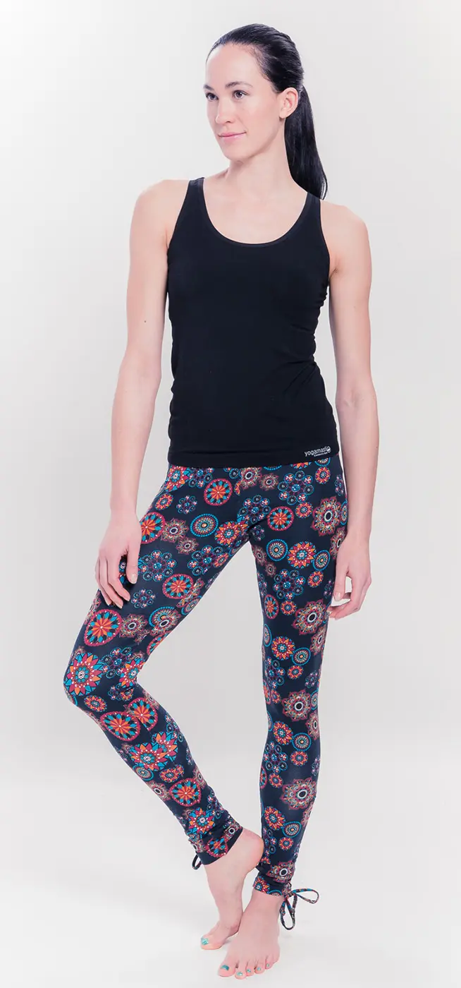 Organic Mandala Leggings - black/print