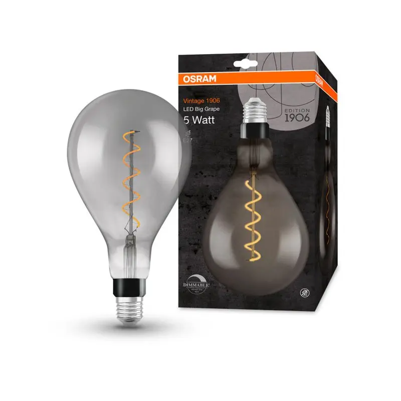 Osram LED Filament Big Grape Rauchglas – Extra Warmweiß Dimmbar