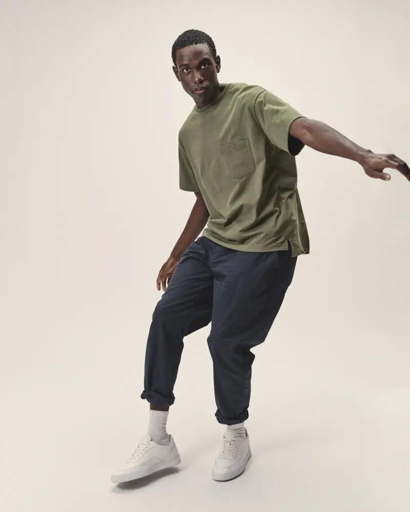 Oversized T-Shirt mit Brusttasche – Bio-Baumwolle, GOTS-zertifiziert