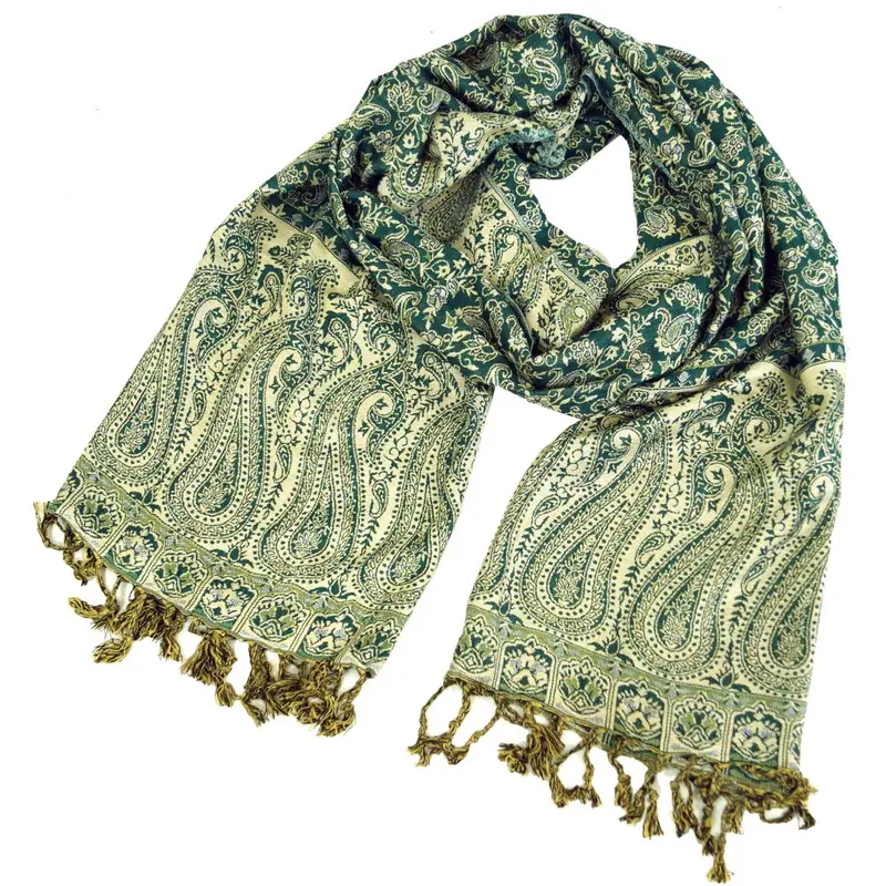 Paisley Schal tannengrün